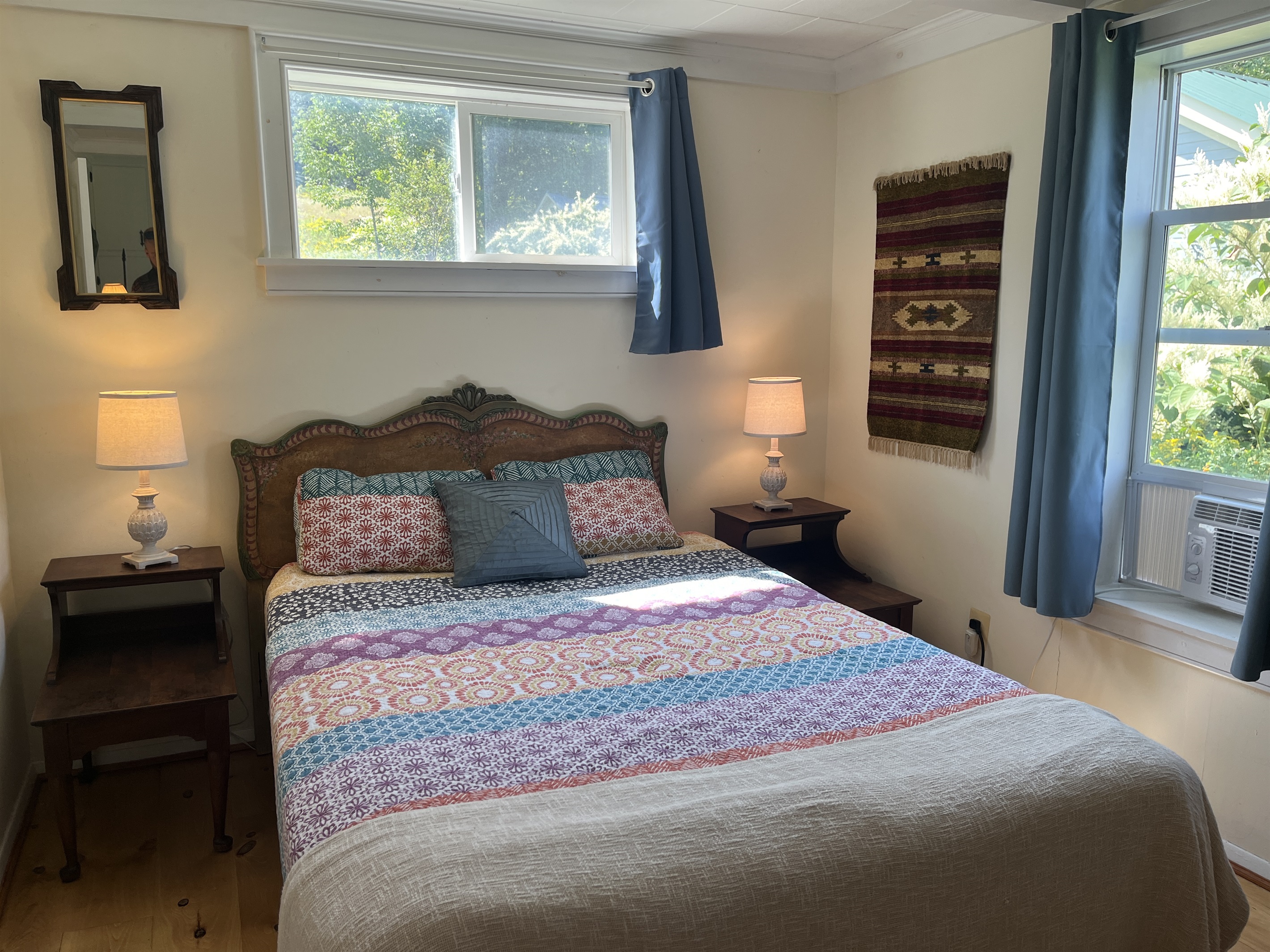 Queen bedroom off living room