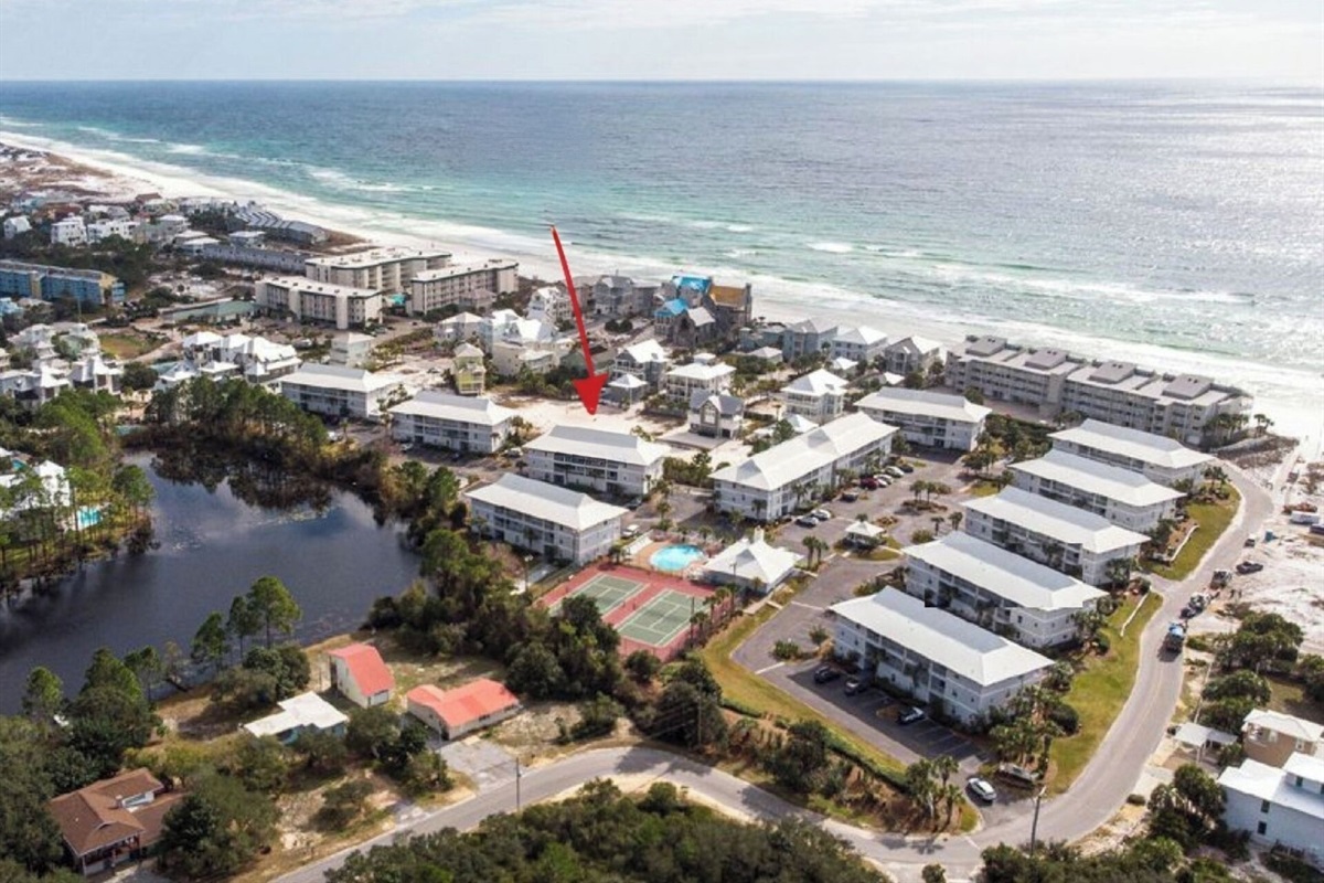 Just a short, flat, easy stroll to the beach