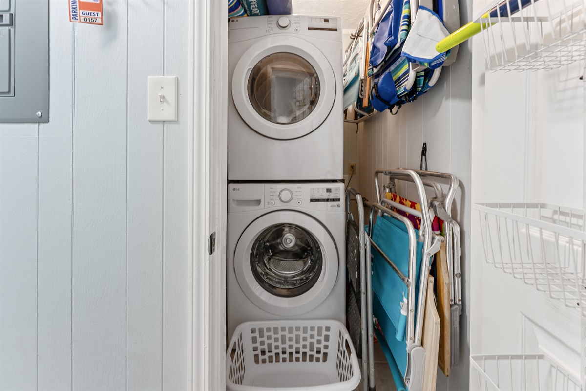 Stackable washer and dryer for your convience