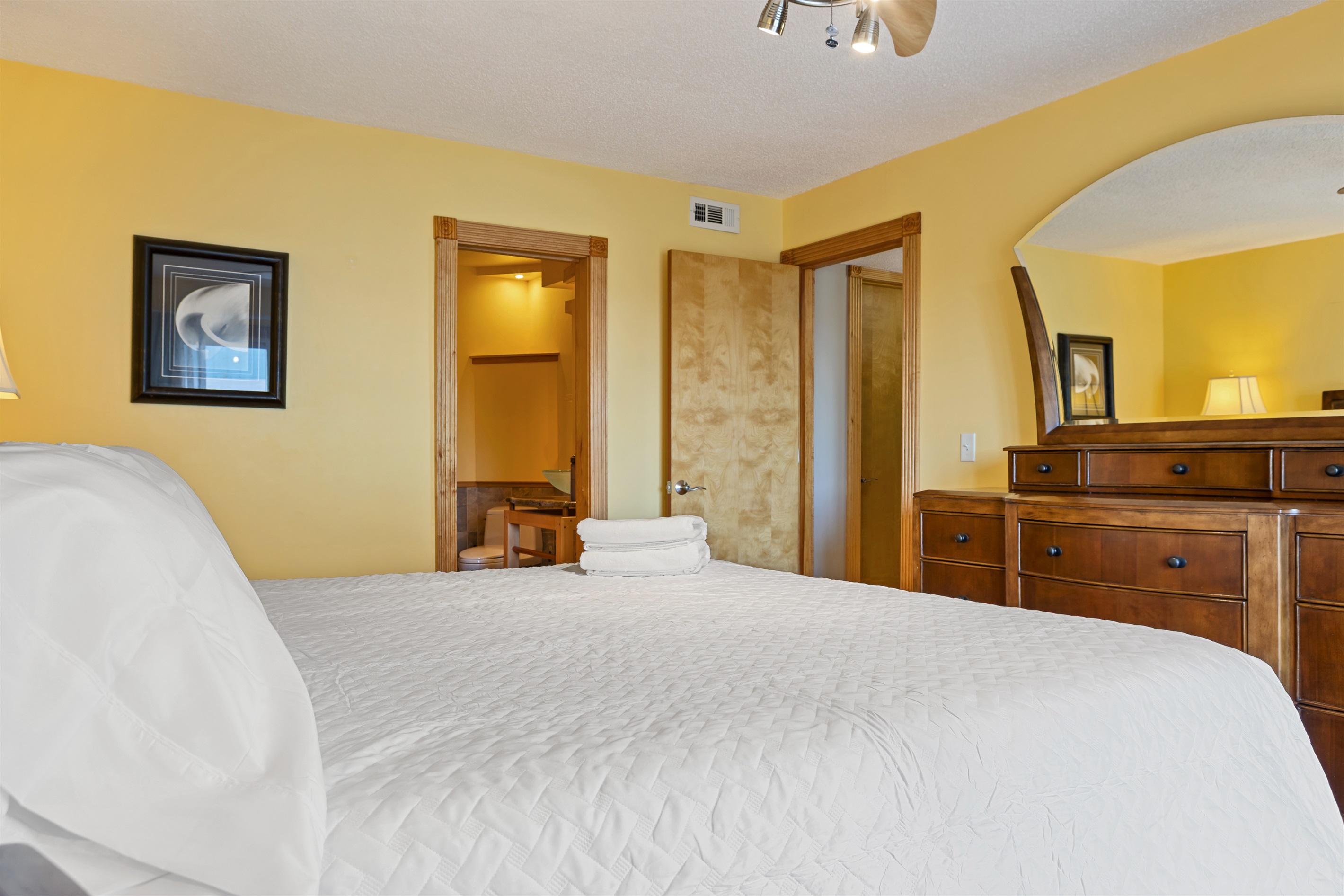 Bed linens provided
