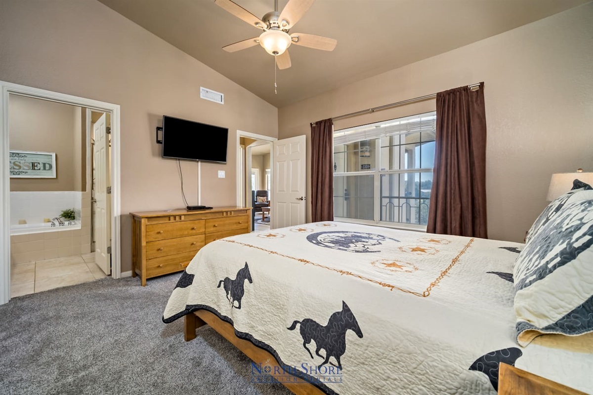 HDTV in Master Bedroom