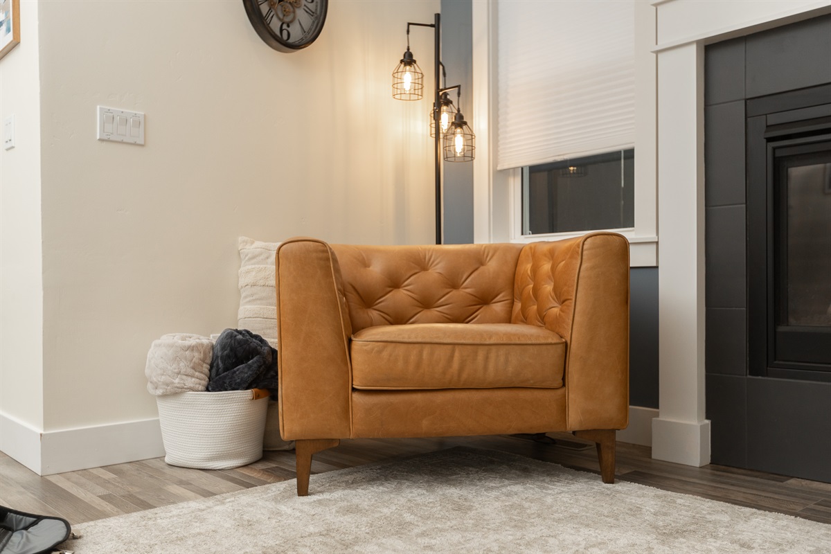 Relax in the oversized chair 