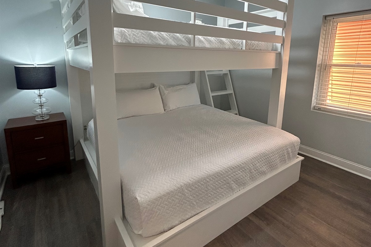 Bunk Room | Queen over King Bunk | King Room 2 | Oceanview, 202 Isle of Palms, SC | IOP Escapes