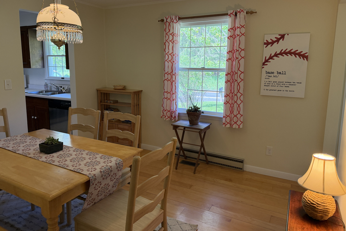 Dining room with Kitchen beyond