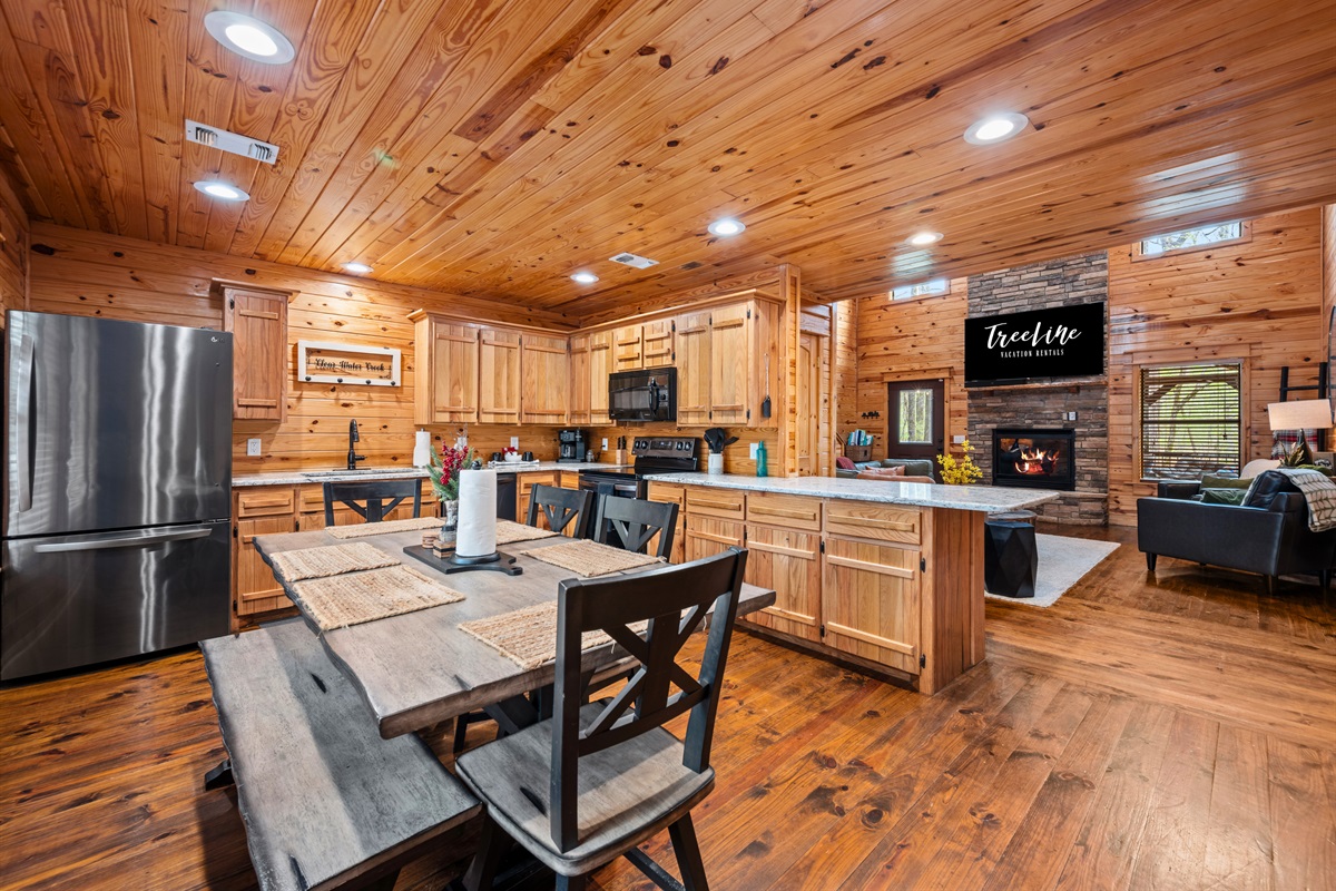 Whether you're whipping up a quick snack or cooking for the whole group, everything is thoughtfully arranged for convenience.