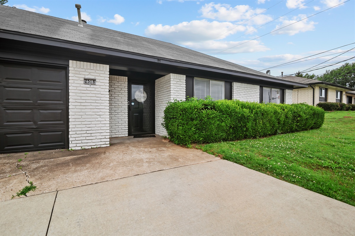 Exterior/Front Door of Duplex