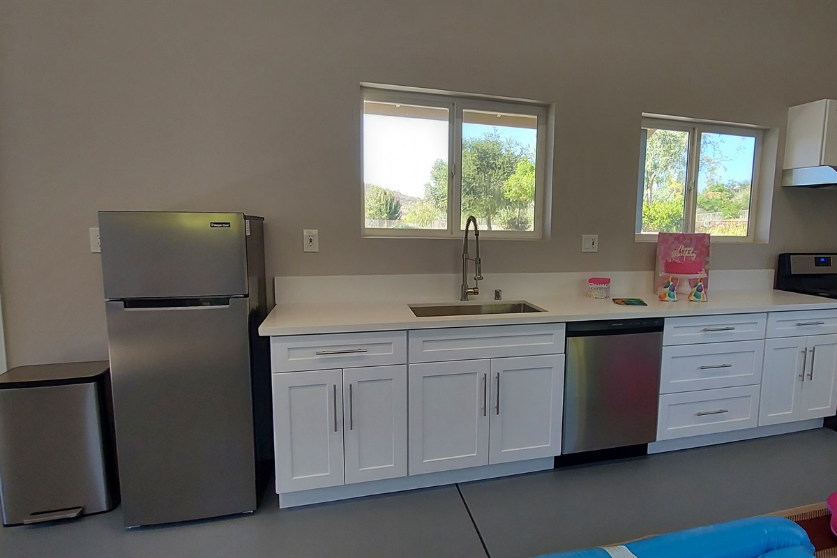 Full kitchen inside of recreation/event room