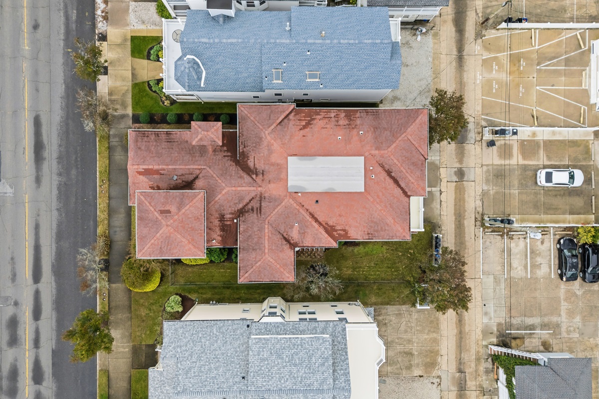 Aerial view of the property