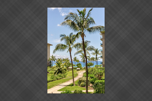 A view of the ocean from the lanai 