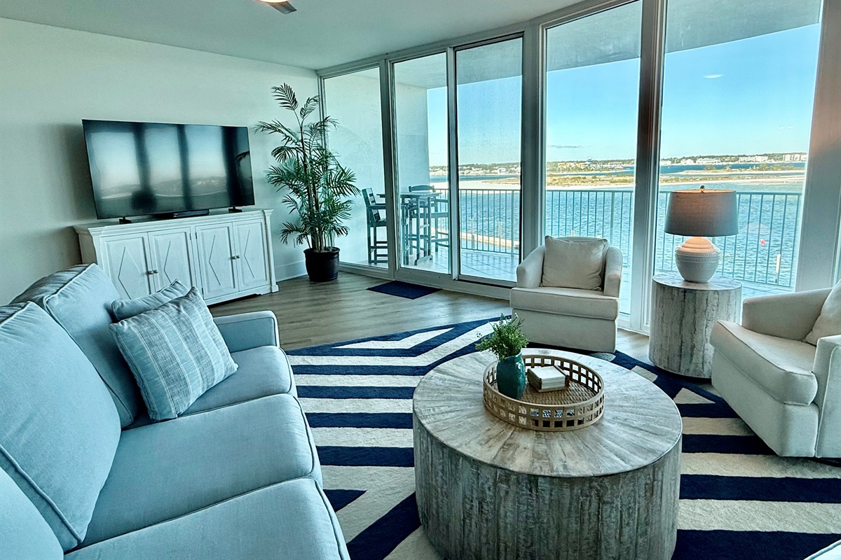 You won't be able to pay attention to the tv with these views!!