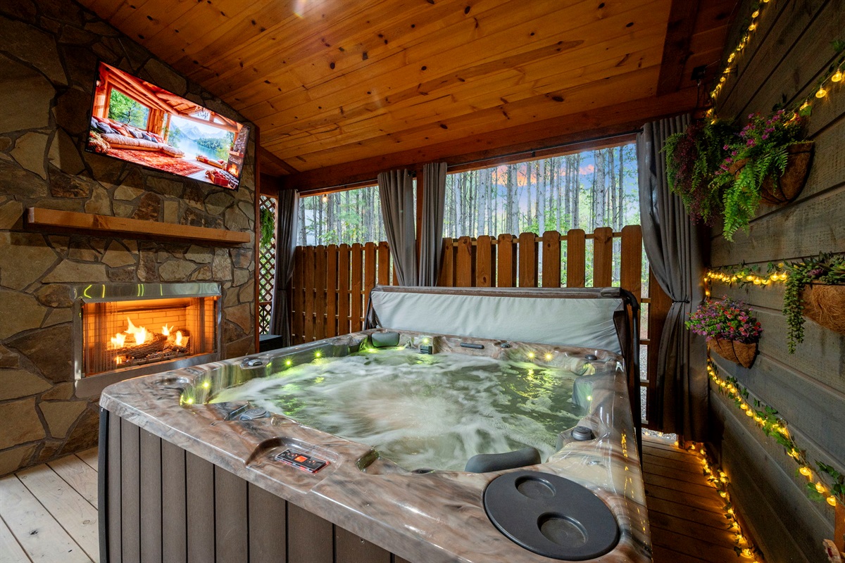 💫 Bubbles, firelight, and your favorite show &mdash; perfection