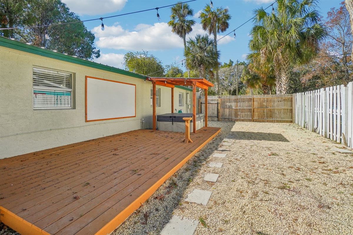 Deck area for Movies