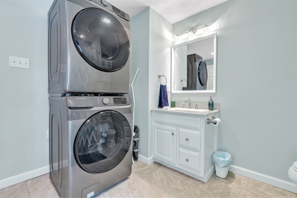 Lower Level Bathroom / Laundry Area