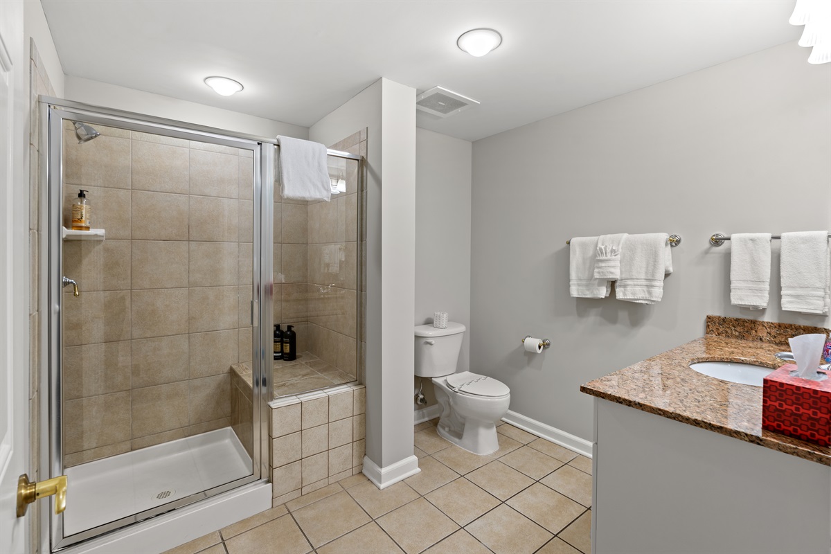 2nd Bathroom - Large walk in shower