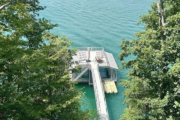 View Of Dock From The House
