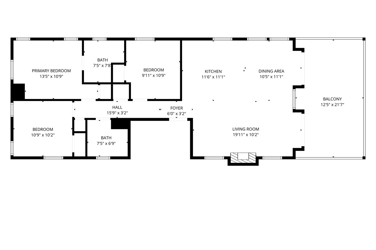 Floor plan of the property