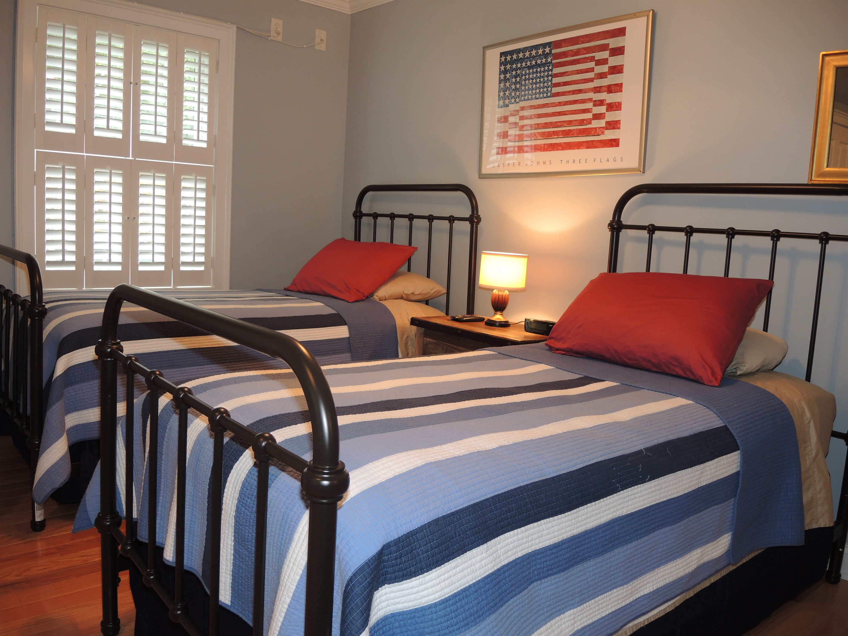Second floor twin bedroom