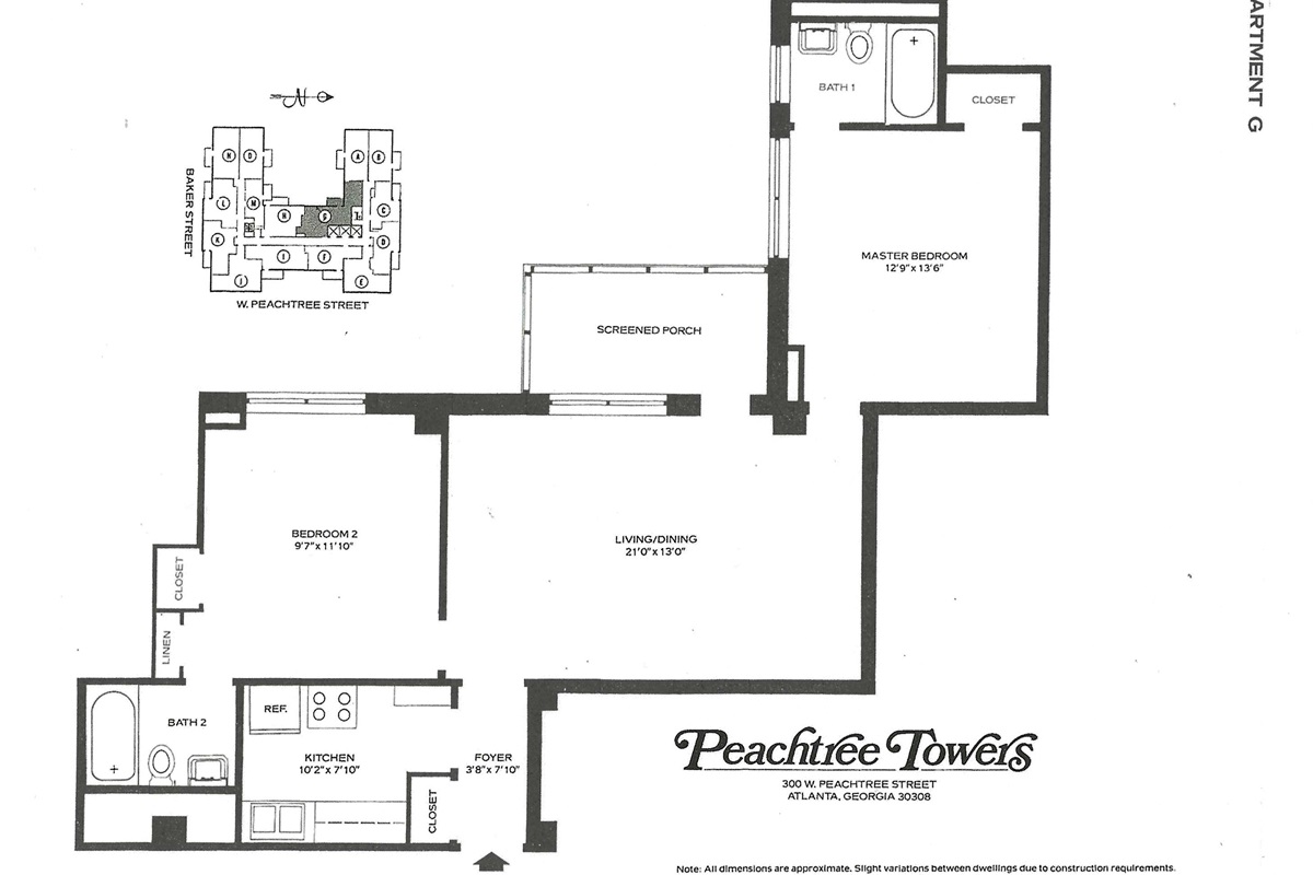Apartment 2G Flooring Layout