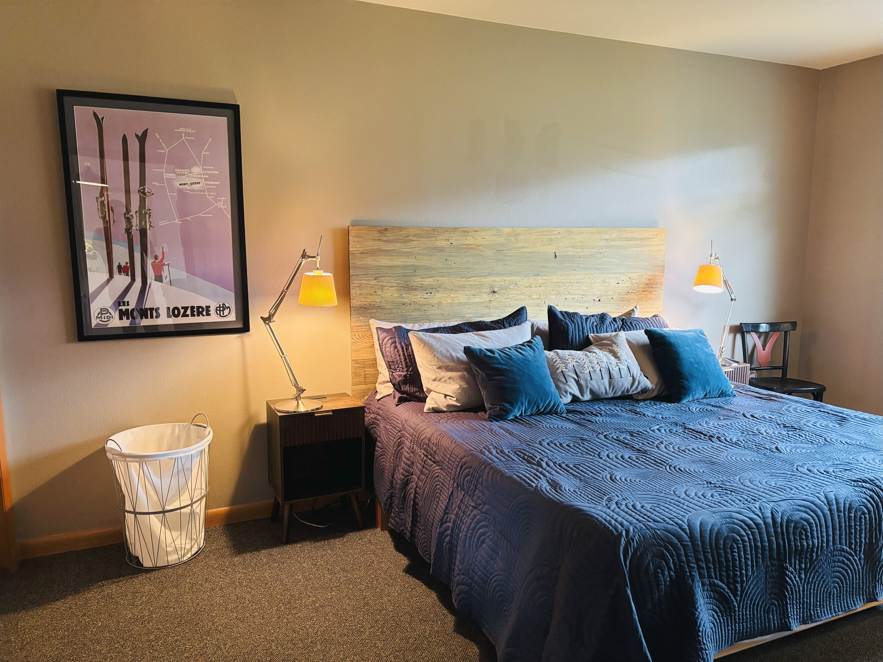 King Size Bed in Master Bedroom
