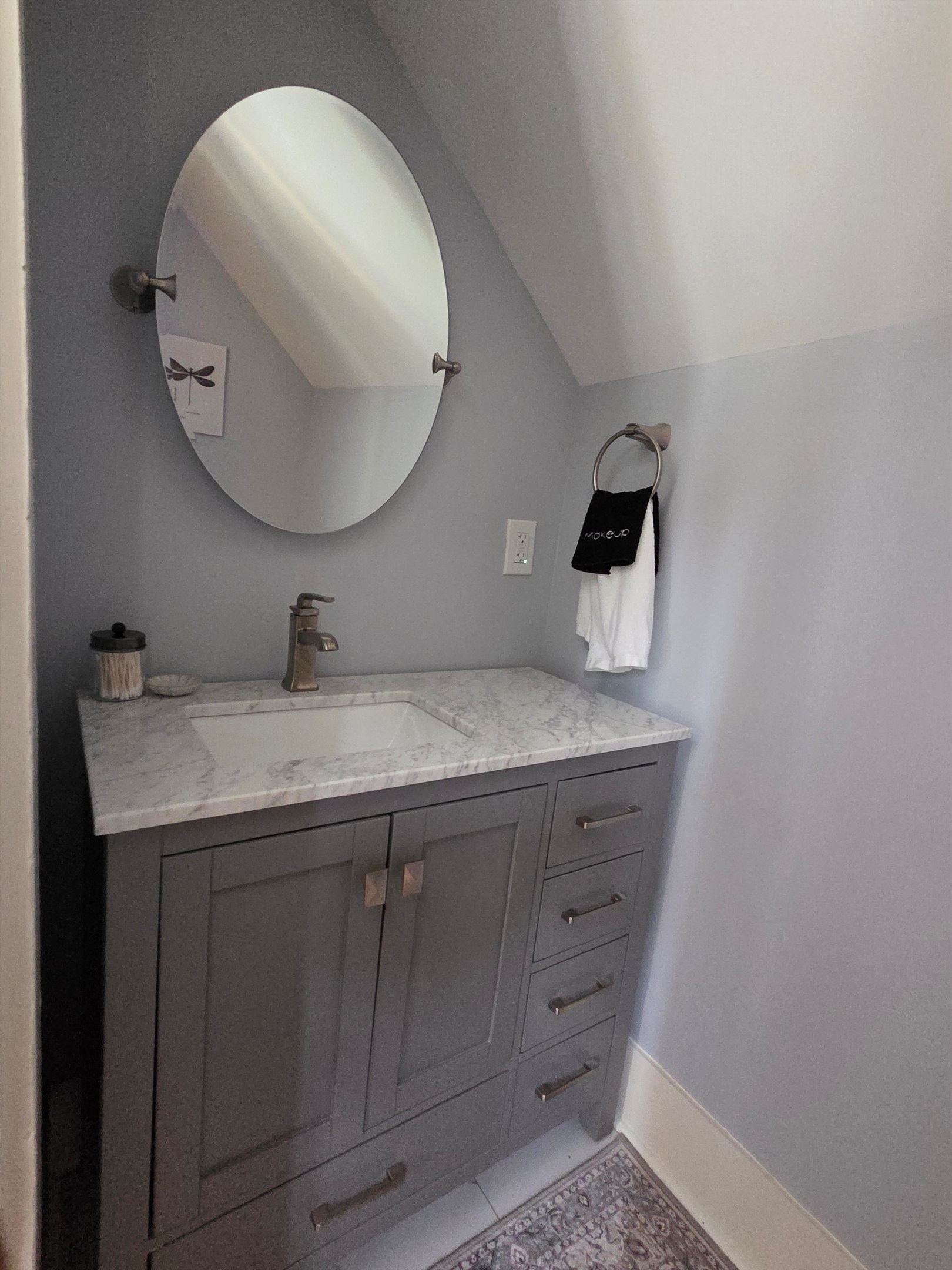 Convenient Half Master Bath