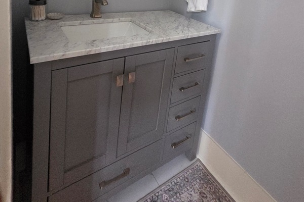 Convenient Half Master Bath