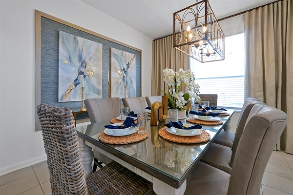 Elegant dining room — perfect for family meals & memories.
