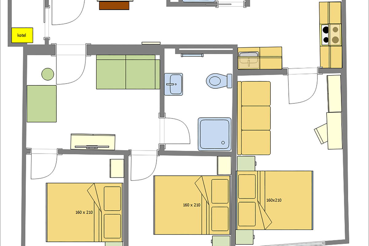 Plan of the apartment