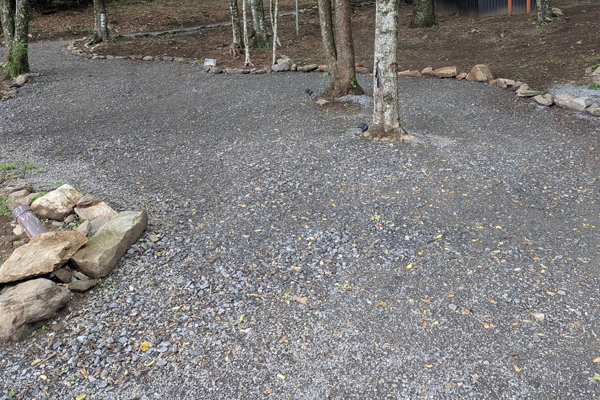 General Parking area below your cabin, short walk to Cabin.