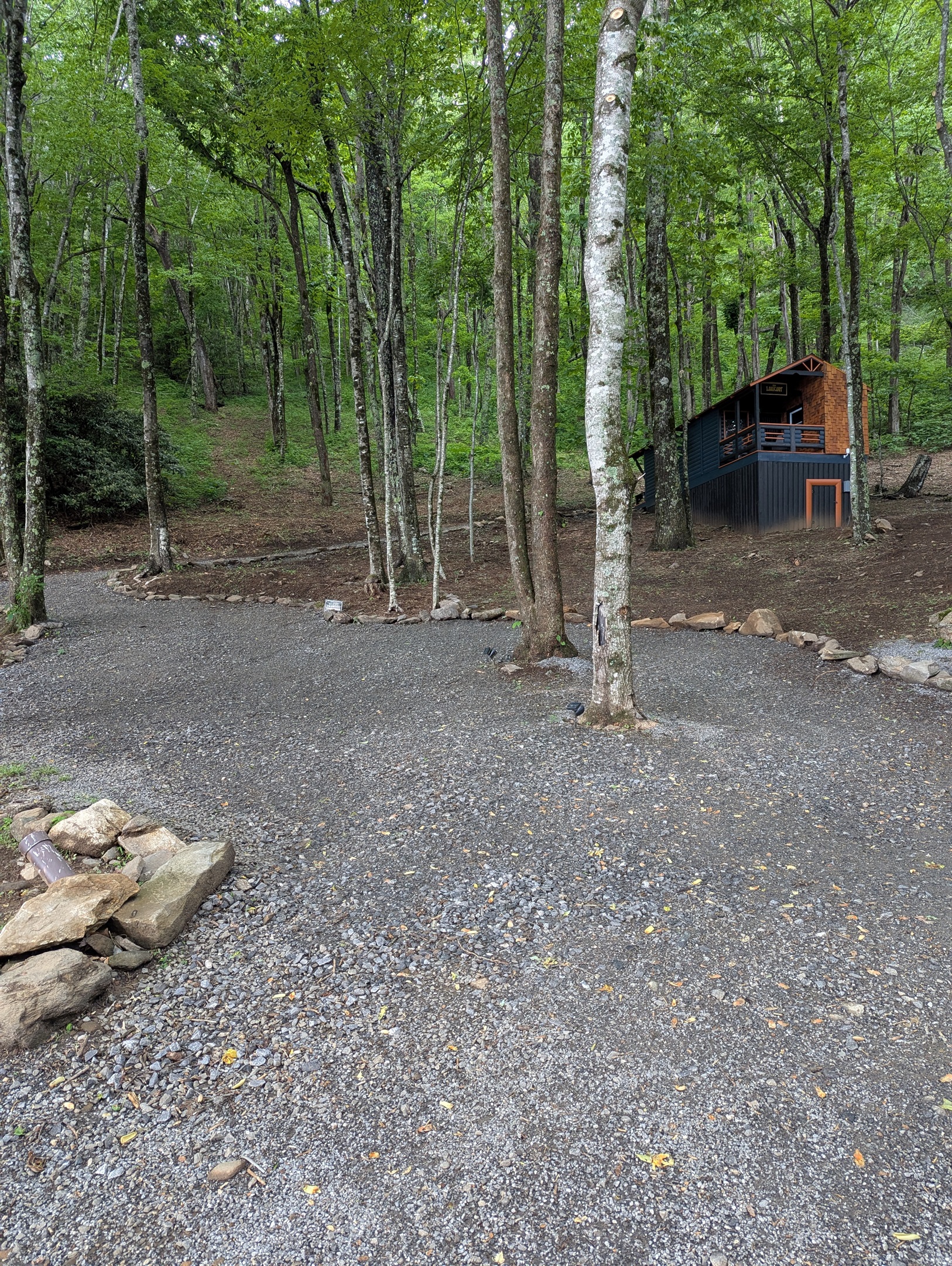 General Parking area below your cabin, short walk to Cabin.