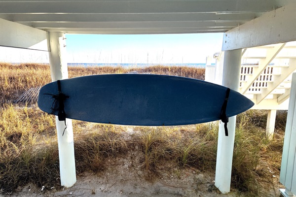 Explore the water in our complementary paddle board!