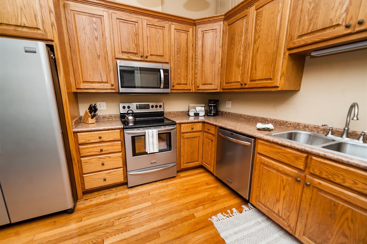 Large Kitchen for cooking meals
