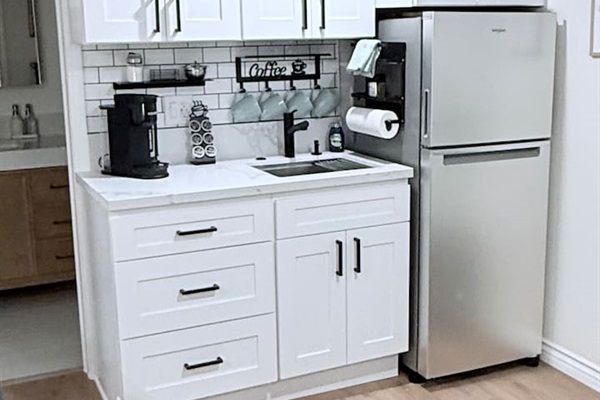 Kitchenette Coffee Bar in secondary Game Room