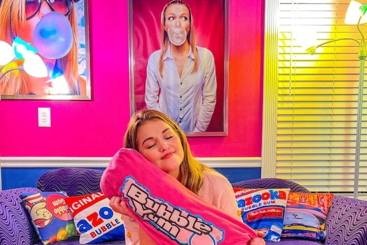 Sweet candy snuggle moment