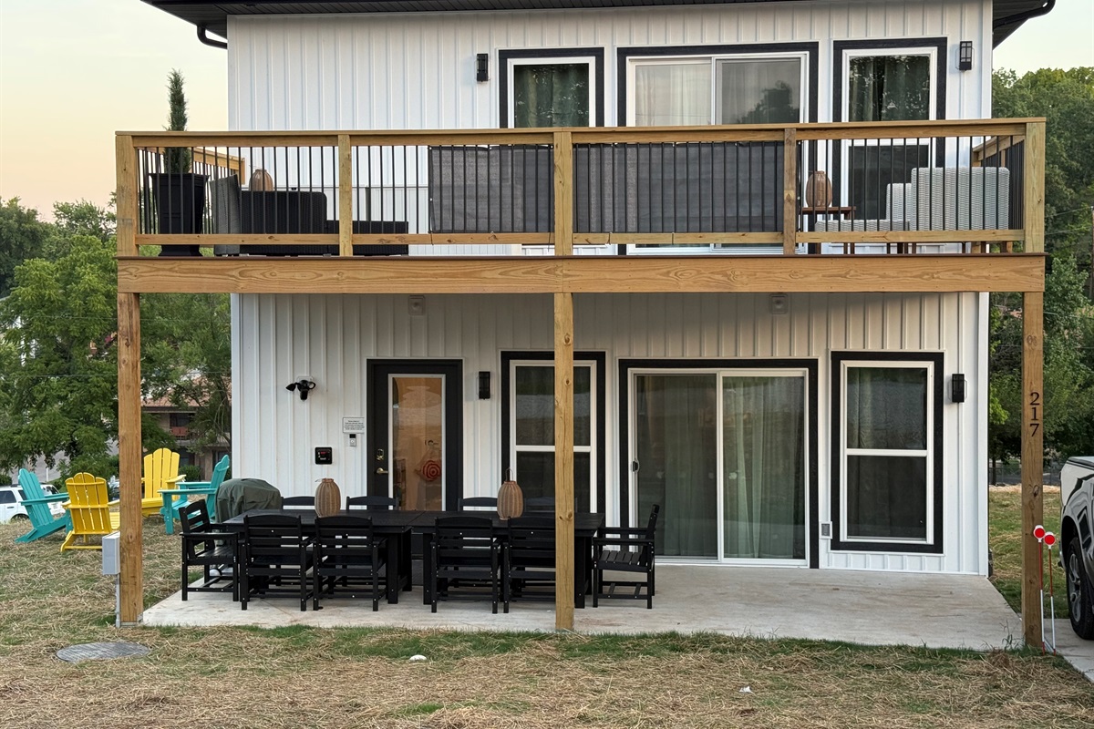Rear elevation of home