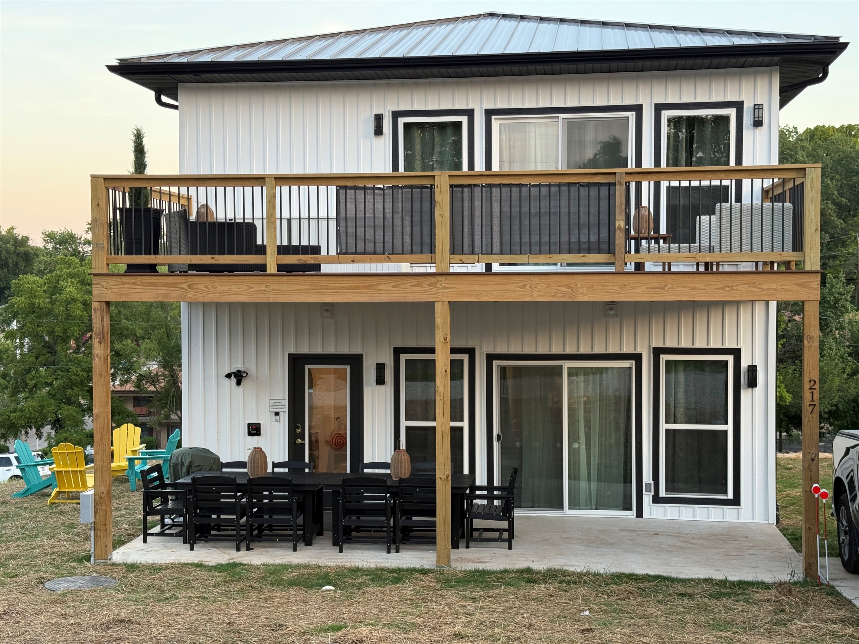 Rear elevation of home