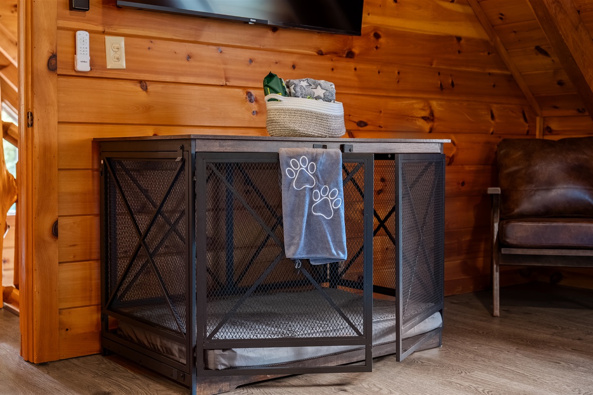 We’ve made traveling with dogs even easier by providing a spacious in-cabin dog crate along with other pet-friendly amenities to help your furry companions feel safe, comfortable, and right at home.