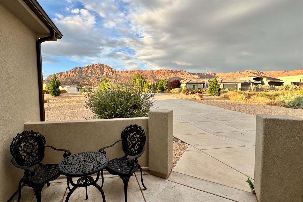 Great views from the front patio!