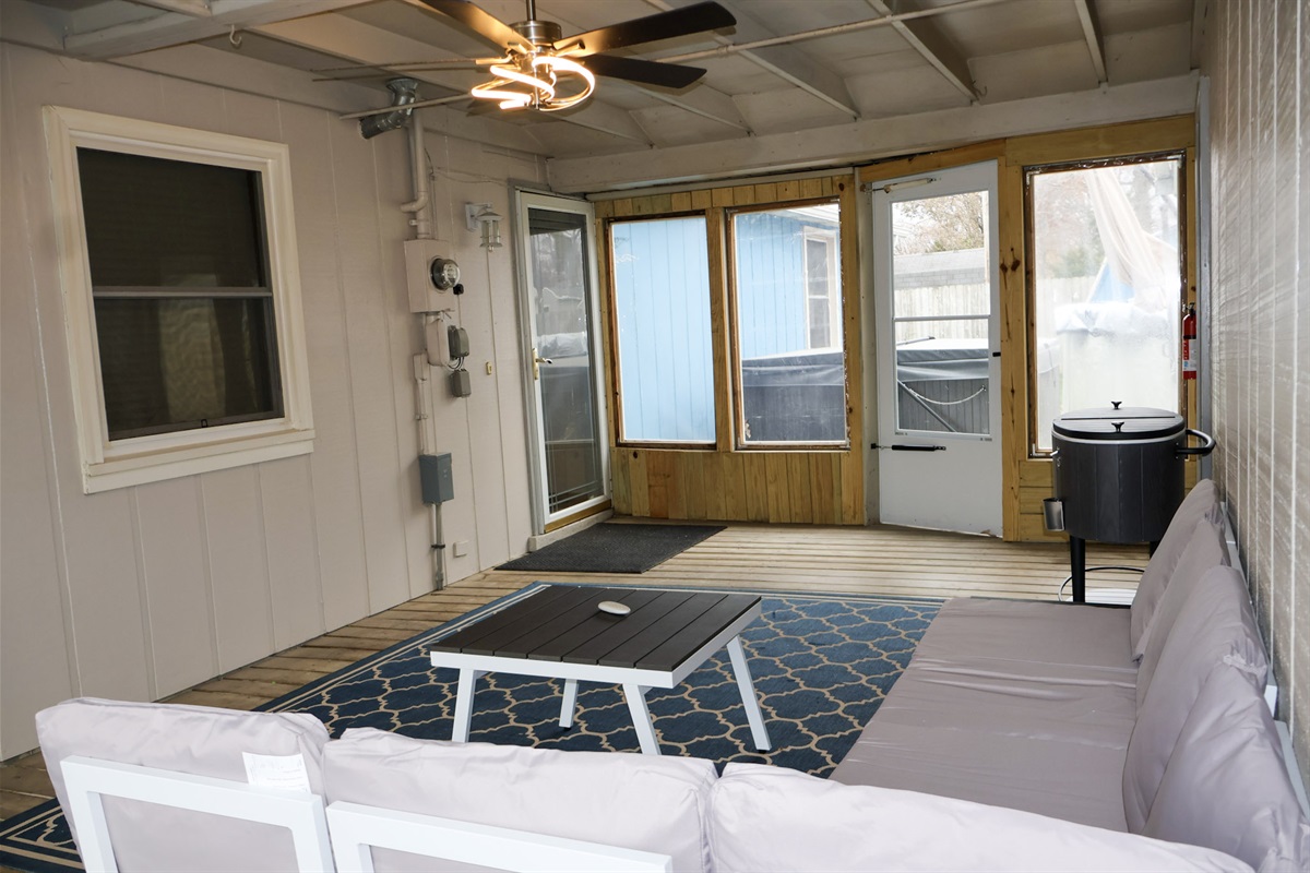 A breezeway to hang out at