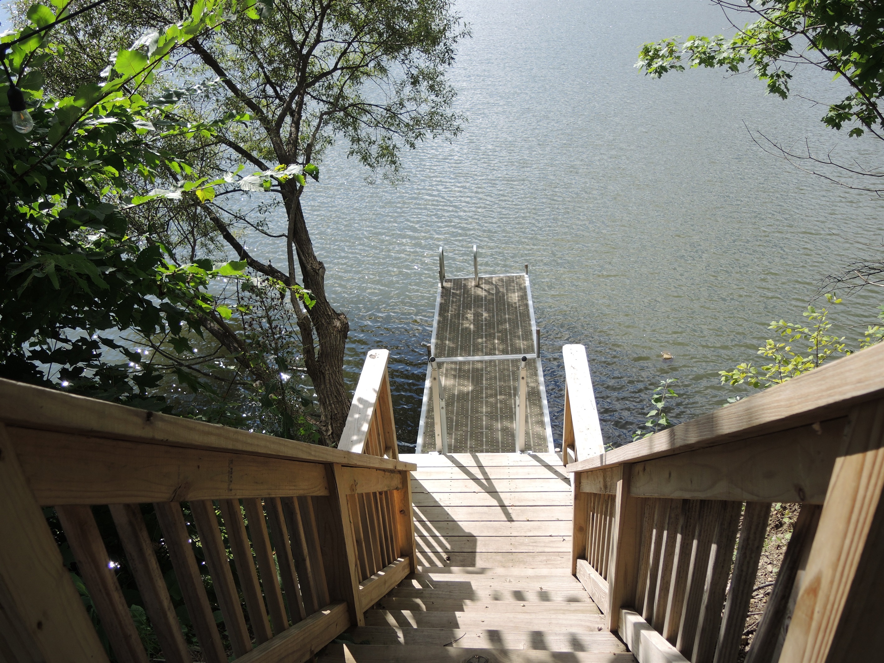 Stairs to waterfront