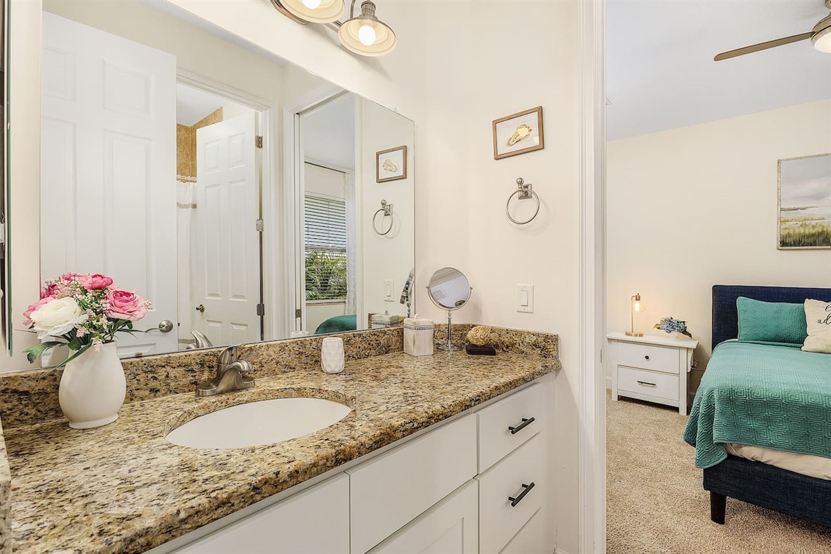 1st Guest bathroom with Jack and Jill layout.