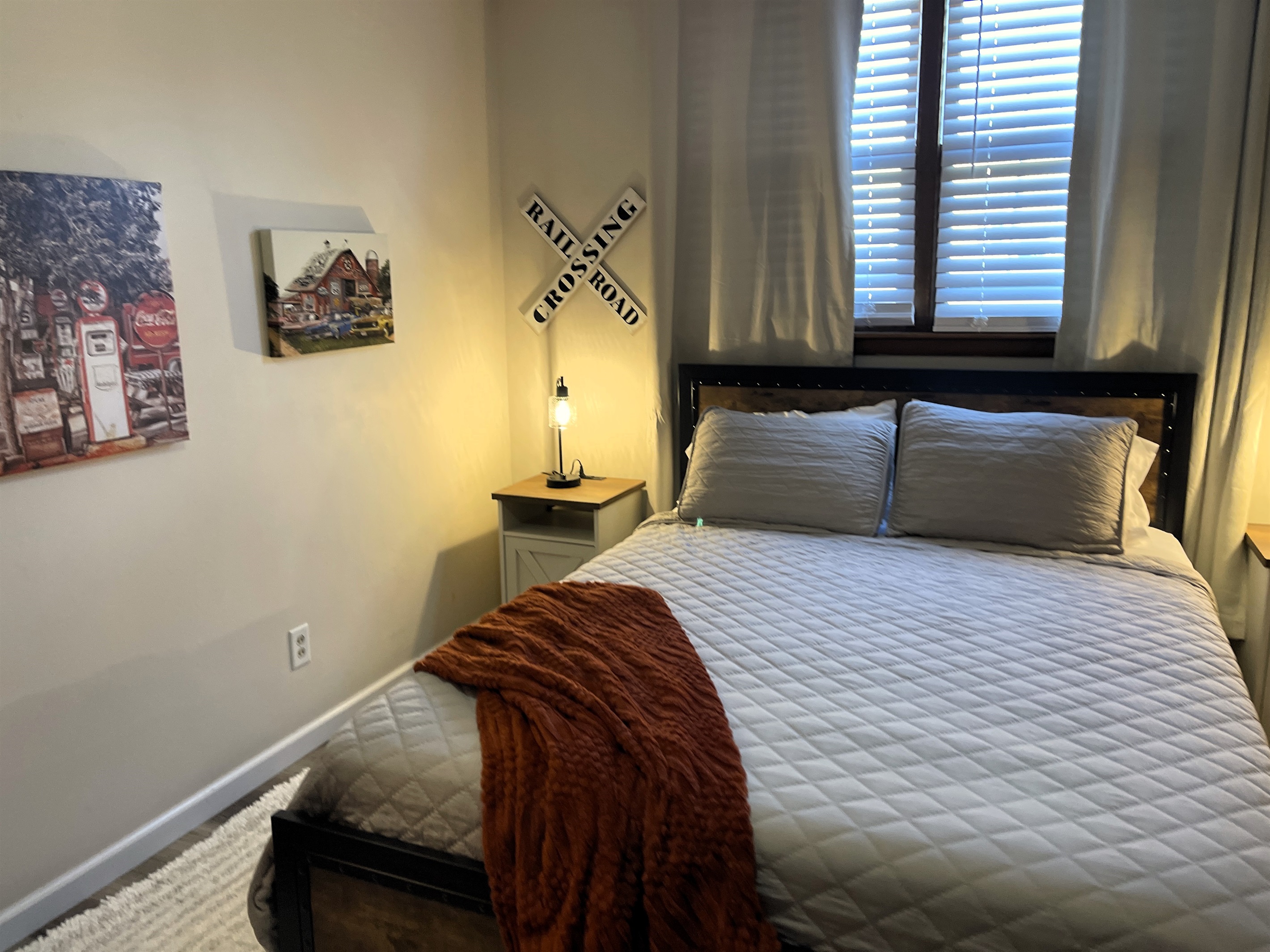 Bedroom with smart tv