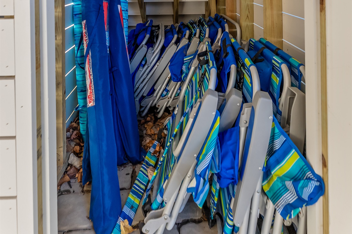 Complimentary Beach Chairs and Umbrellas