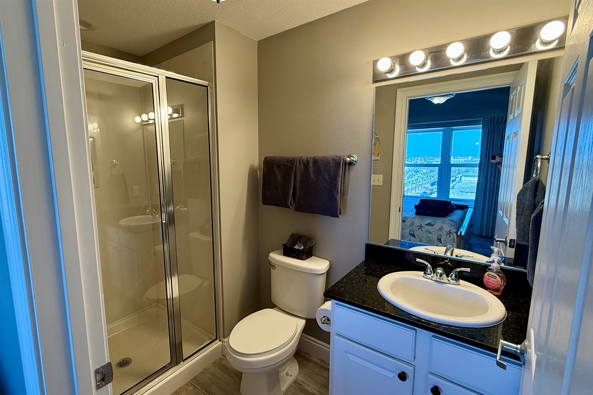 Guest bath with walk in shower