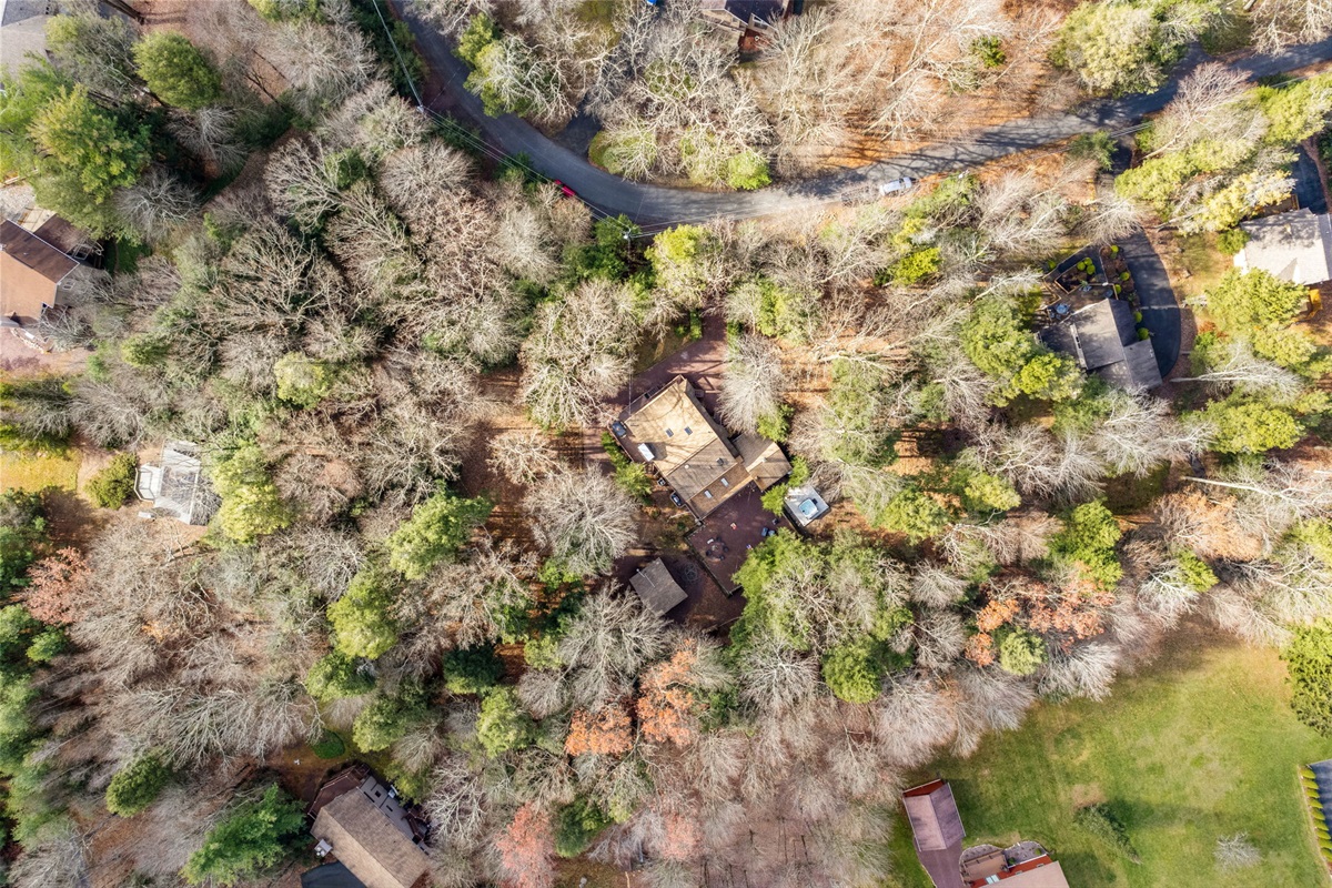 So tucked into the Poconos forest even the treetops can't give it away! Your private escape is in here...