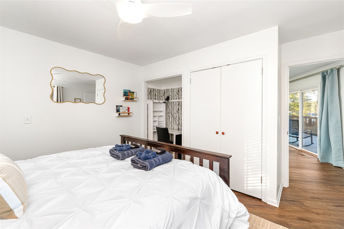 Queen Bedroom 2 with Trundle: Bright and airy space featuring stylish decor and serene views!