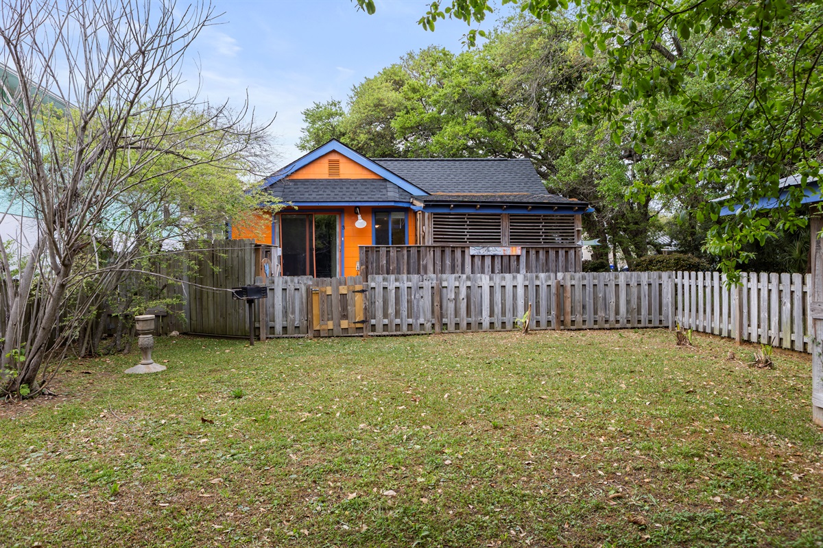 Fenced in yard