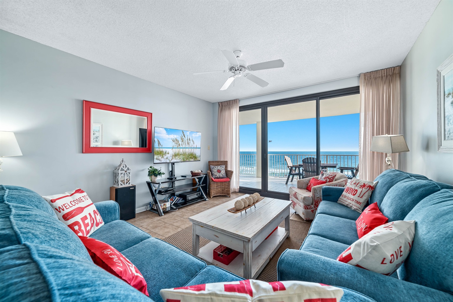 Coastal living at its finest, with stunning ocean views and a comfortable living space.