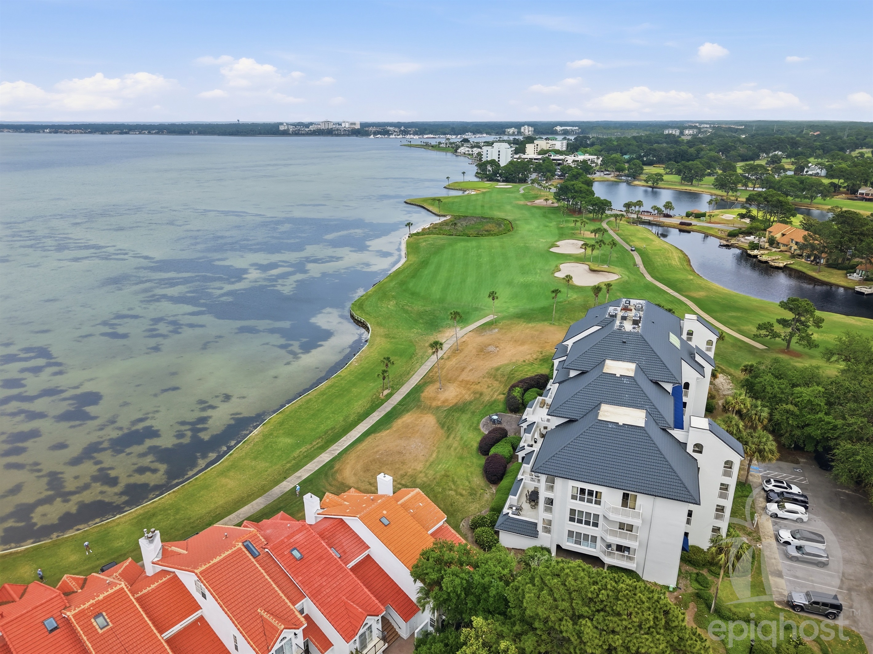 Aerial view of community grounds