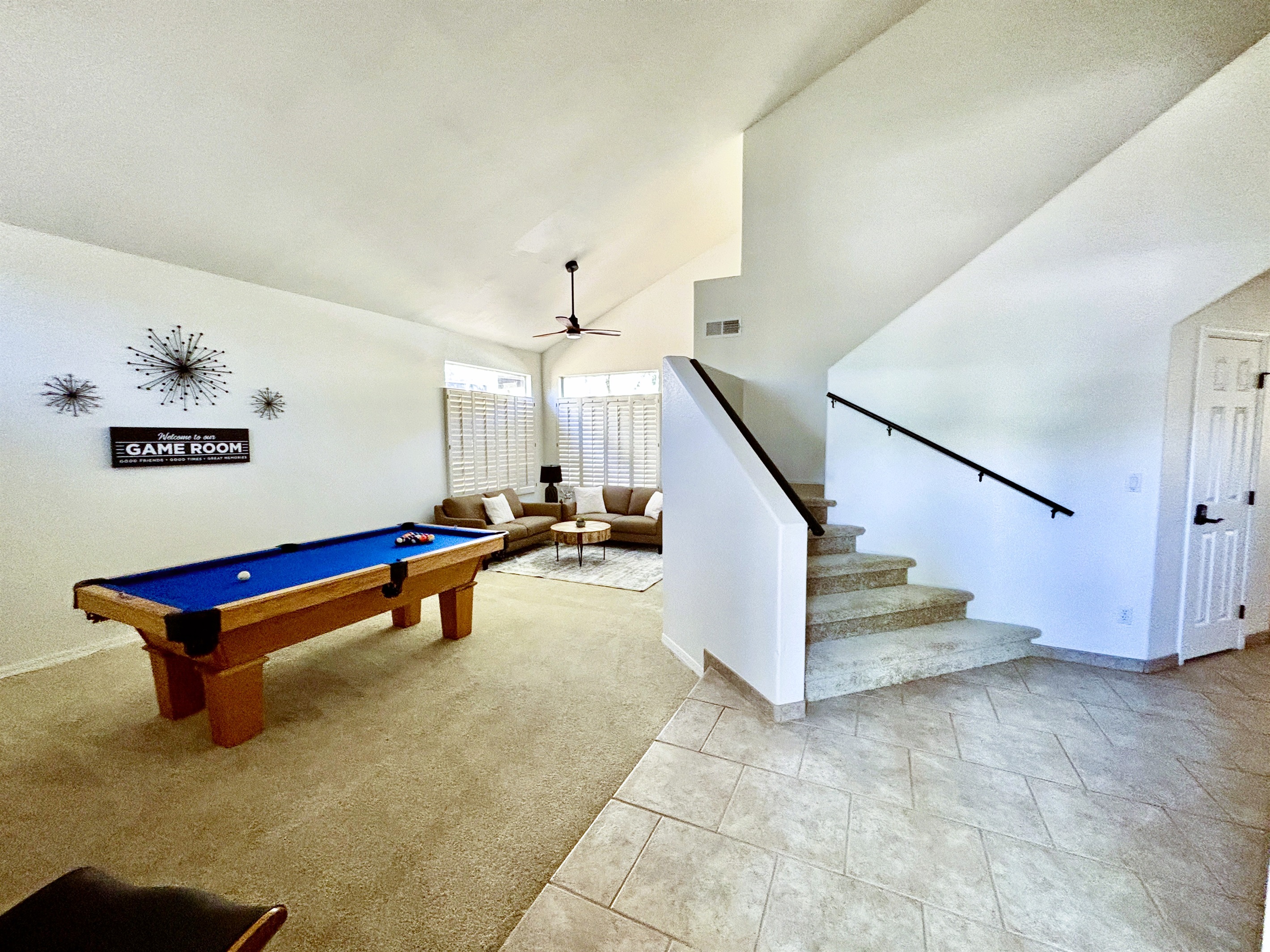 Game room from front door