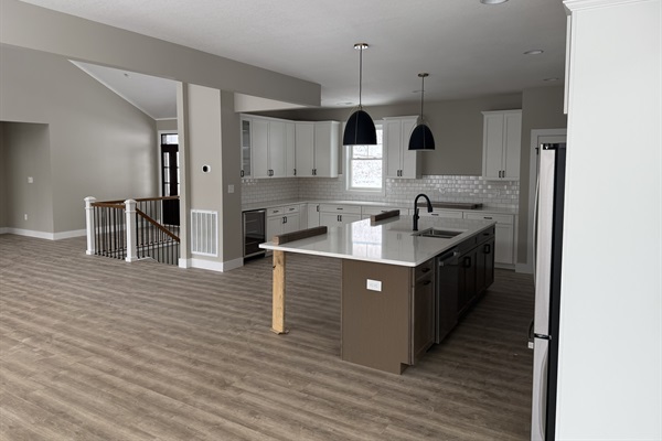 Kitchen and great room, construction update 1/31/26.
